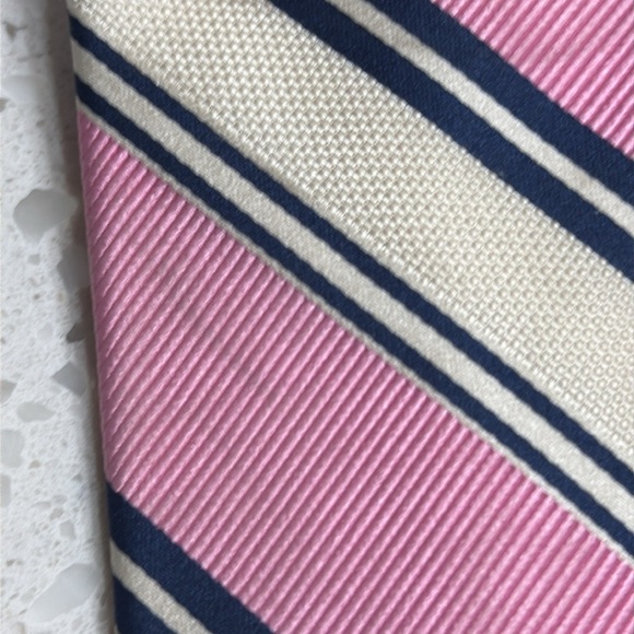 Robert Talbots Elegant Striped and Plaid Ties  Silk Pink/Purple handmade USA - Picture 4 of 4
